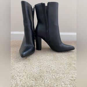 Black high ankle high heal booties- Bellflower-72 8